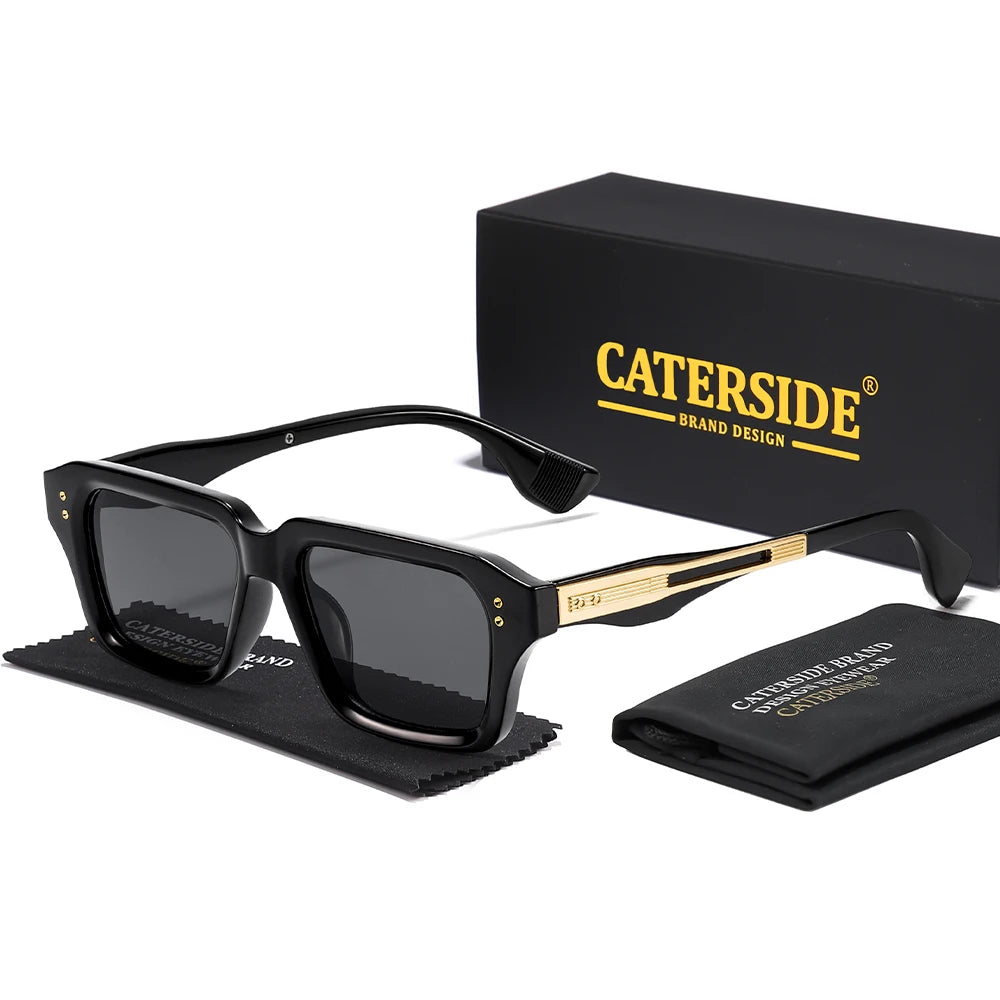 CATERSIDE New Men's Sunglasses Fashion Brand Design Hip Hop Style Sun Glasses Modern Women's Party Travel Outdoor Glasses UV400