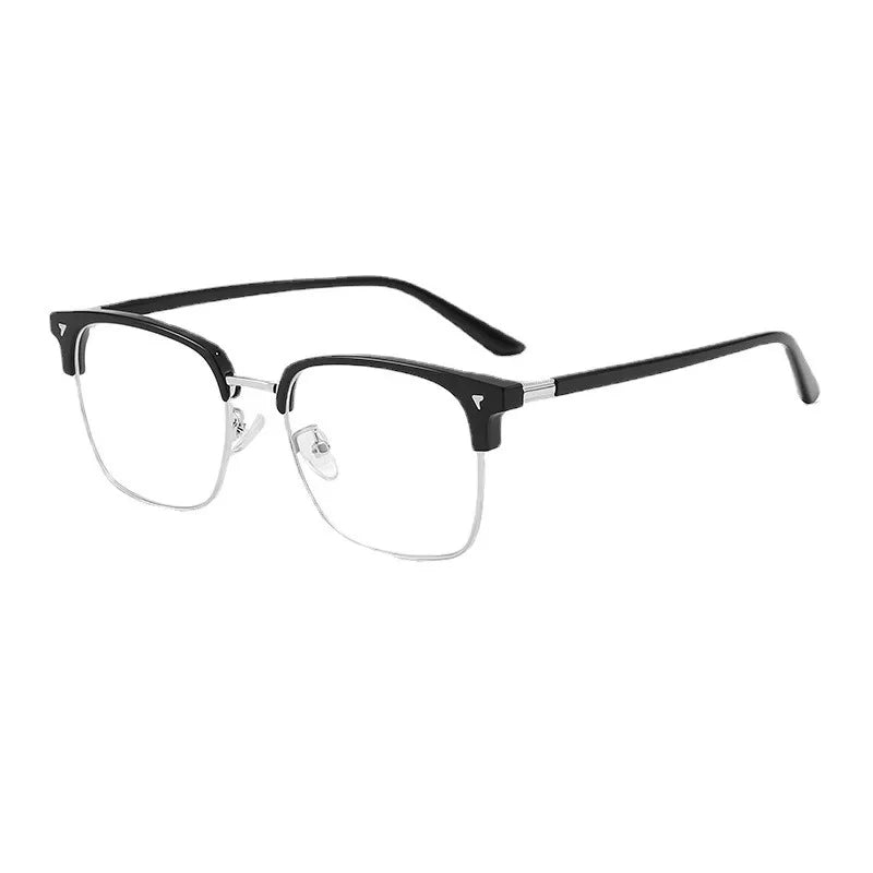 Anti Radiation/Blue Light Eyeglasses Replaceable Lens Computer Glasses/High Qulity/Half Metal Glass Men Women Eyewear