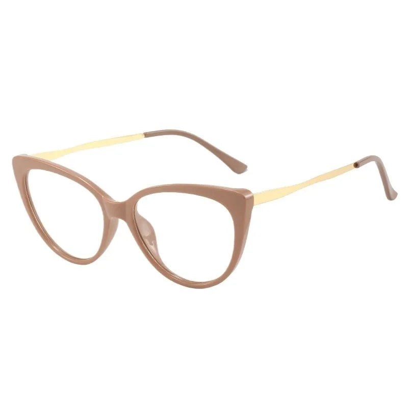 Women Photochromic Optical Glasses Men Anti Blue Light Cat Eye Eye Glasses Unisex Anti Radiation  Eyewear