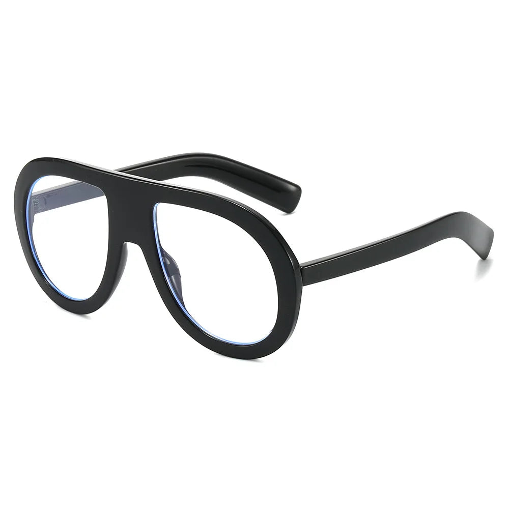 JNPCXI New Fashion Pilot Women Optical Glasses Frame Clear Eyewear Eyeglasses Frame Men Computer Goggles