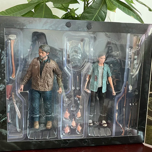 18cm 7in 2pcs NECA Figure the Last of Us Part 2 Joel Ellie w/ Bow Action Figures