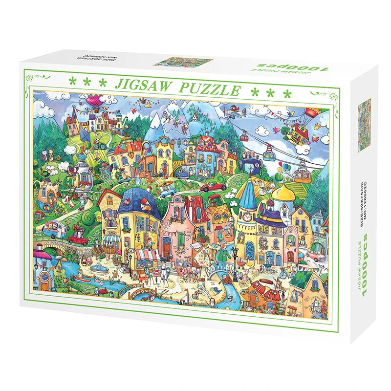 75*50cm 1000PCS Paper Jigsaw Puzzle Landscape Famous Painting Puzzle Character Series Series Home Decaoration Gift