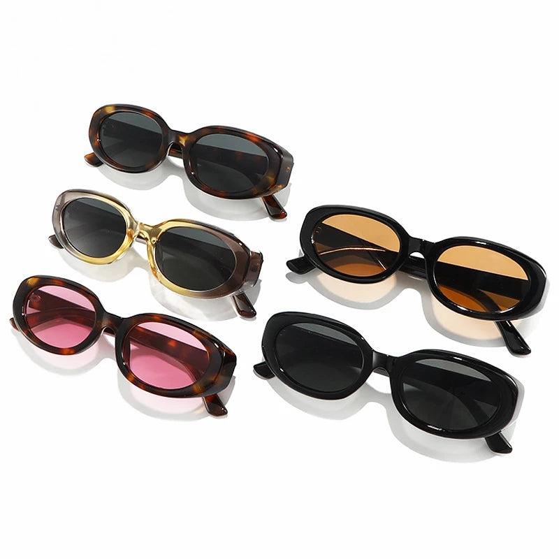 JNPCXI Retro Small Cat Eye Sunglasses Women Fashion Colorful Shades Leopard Sun Glasses Female UV400 Men Eyewear