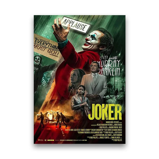 MINISO Movie JOKER Scene Canvas Wall Art Painting Home for Modern Room Decor 01