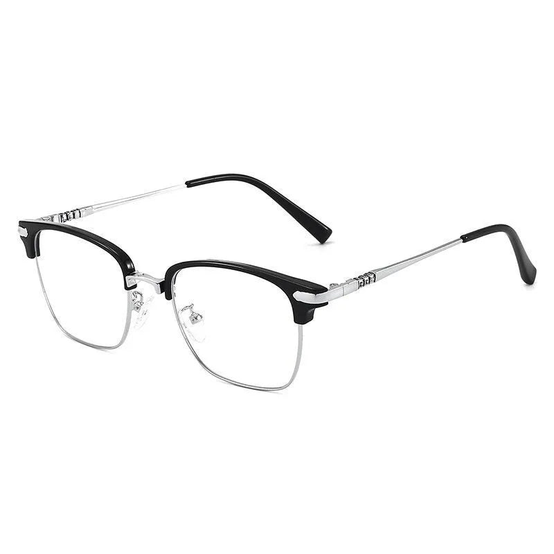 Fashion Ladies Anti-Radiation Anti-Blue Light Square Glasses With High Quality Metal Glasses Frame Women