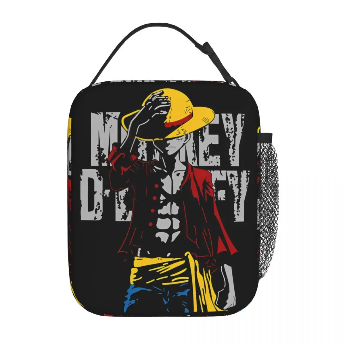 Monkey D. Luffy Anime One Piece Insulated Lunch Bag Leakproof Meal Container Cooler Bag Tote Lunch Box Office Travel Girl Boy