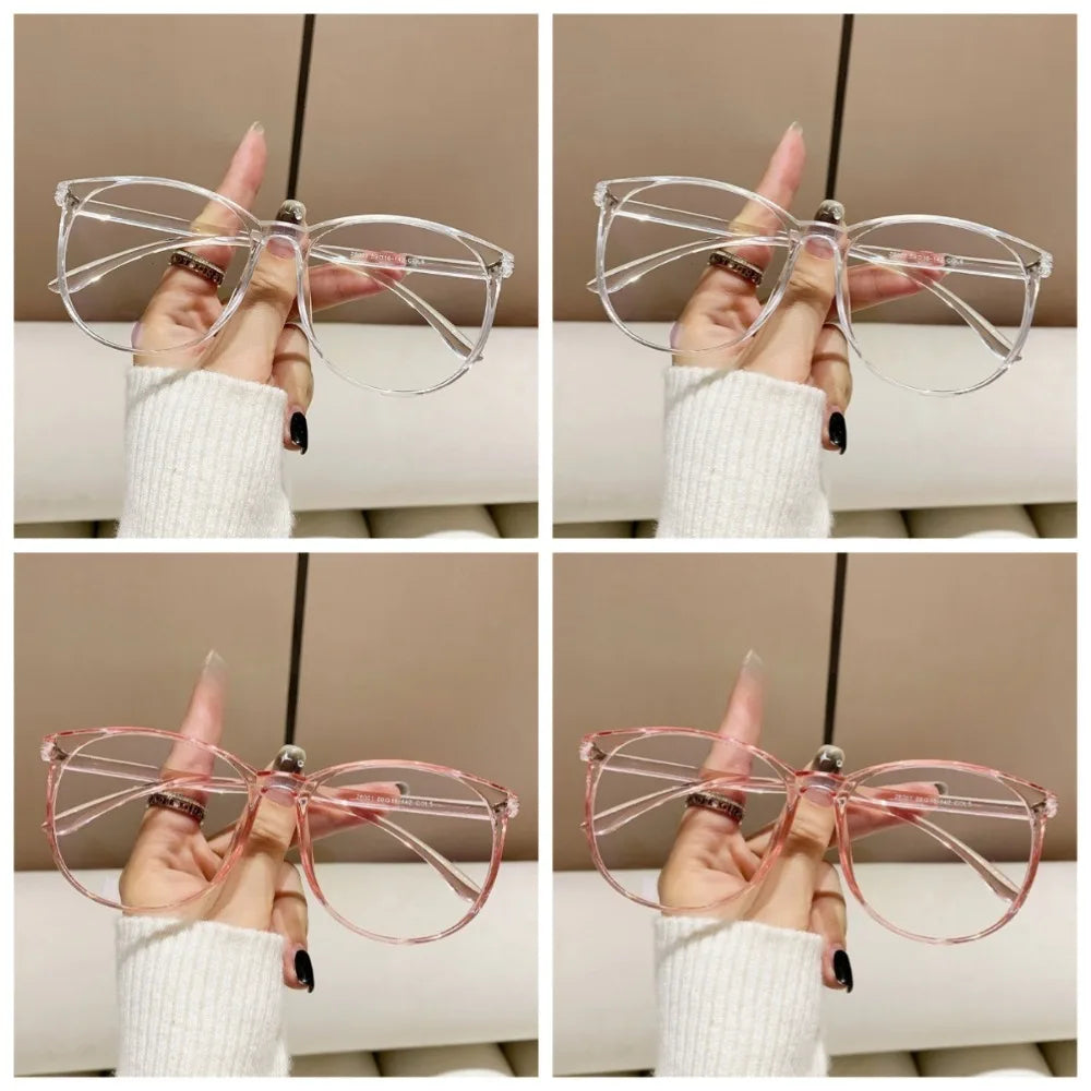 4 PCS Anti Blue Light Blocking Glasses Clear Anti Radiation Glasses Replaceable Lens for Women/Men