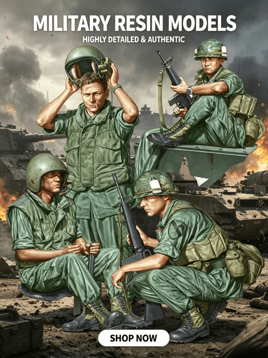 Rare Resin Model, 1/16 Full Team, Suitable for M1113 Model, Unpainted Model Kit, Requires Assembly