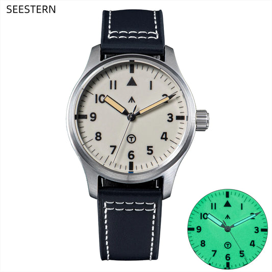 SEESTERN Watch Auto Mechanical Wristwatch NH35 Movement Luminous Sapphire Watch