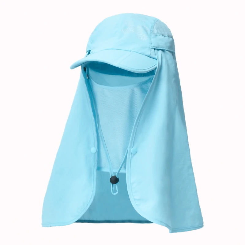 Xinbaoguan 100% polyester9074 men's and women's oversized shawl sun hat outdoor sun protection quick drying folding baseball cap