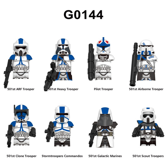 8pcs Anakin Darth Vader Obi-Wan Cal Kestis Jedi Star Wars Mini Man Figures M20