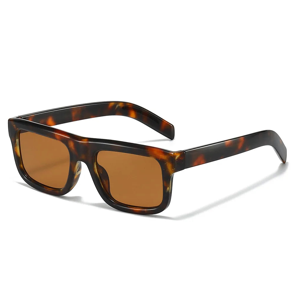 JNPCXI New Square Sunglasses Women Fashion Black Orange Gradient Shades UV400 Retro Men Sun Glasses