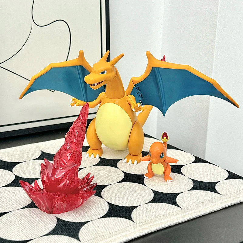 Let's Go! Pokemon Toys Pikachu Charmander Bulbasaur Squirtle Mew Building Blocks