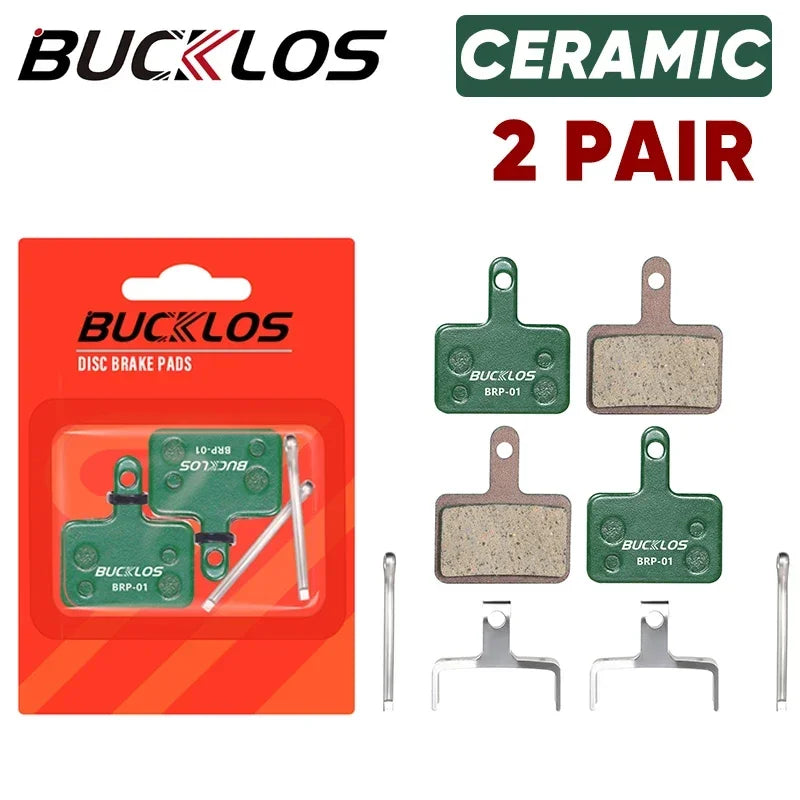 BUCKLOS Bicycle Hydraulic Disc Brake Pad Semi-Metal Ceramic MTB Bike Brake Pads for SHIMANO B01S MT200 SRAM AVID HAYES Magura