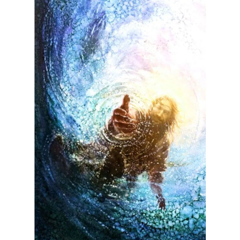 Jesus Lion Christian Hand of God Peter Canvas Paint Religious Posters Wall Art 28