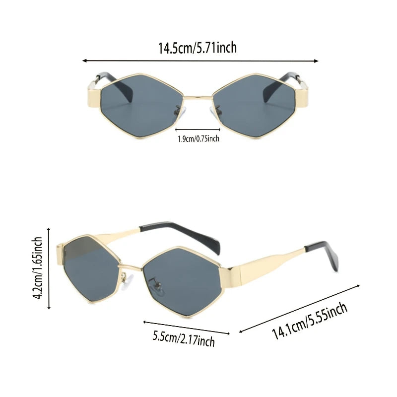 2 Pairs of Irregular Fashionable and Versatile Glasses Suitable for Various Needs and Occasions