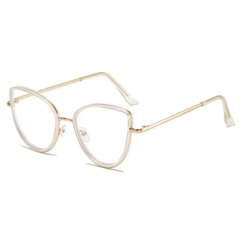 2 in 1  Photochromic Eyeglasses Cat Eye Anti Radiation Eyewear for Women Men