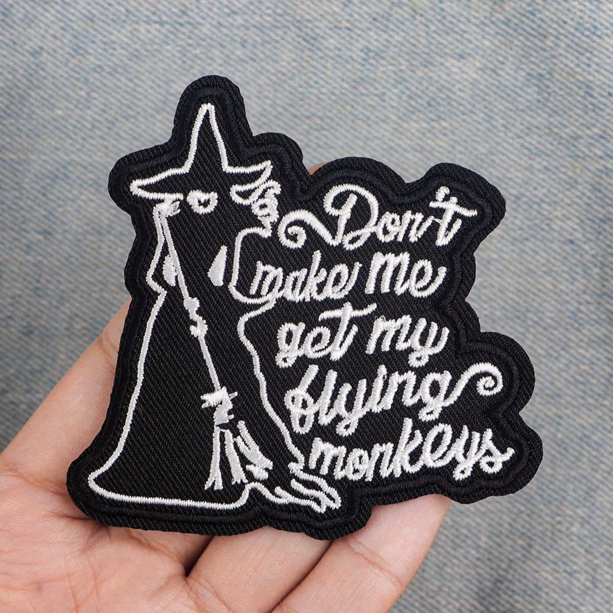 Funny Witch Embroidery Patch Iron On Patches for Clothing Thermoadhesive Patches Cartoon Patches On Clothes Badge DIY Sew