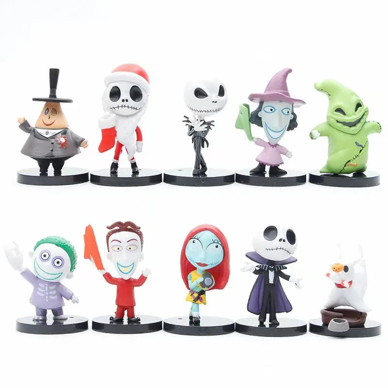 Nightmare Before Christmas Jack Skellington PVC Action Figure Collection Models