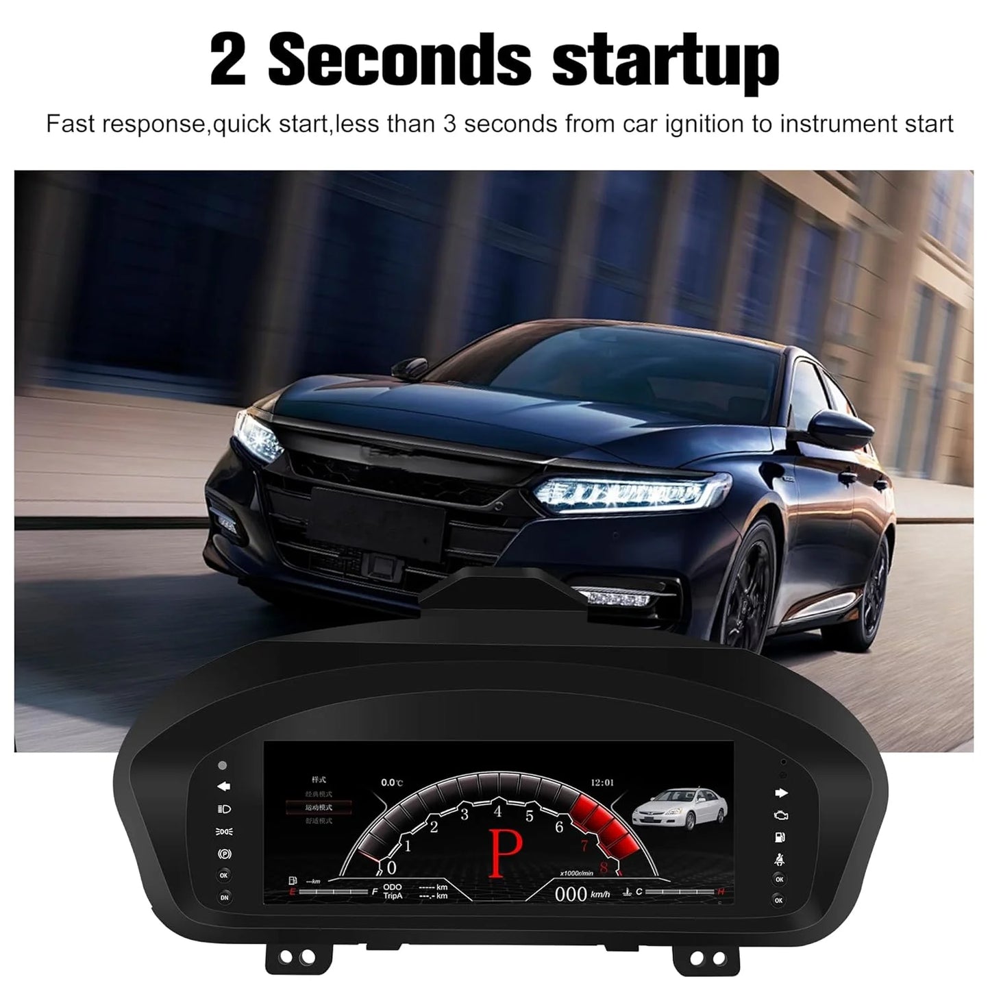 For Honda Accord 2003-2007 Digital Instrument Cluster Speedometer LCD Instrument Panel