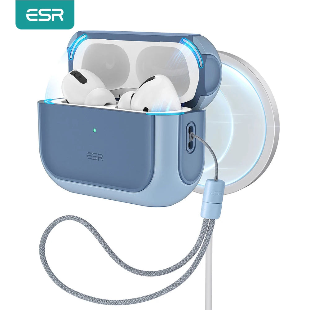 AirPods Pro 2 Case4,Airpods Pro 2023/22/19 MagSafe Cover,USB-C/Lightning Cable