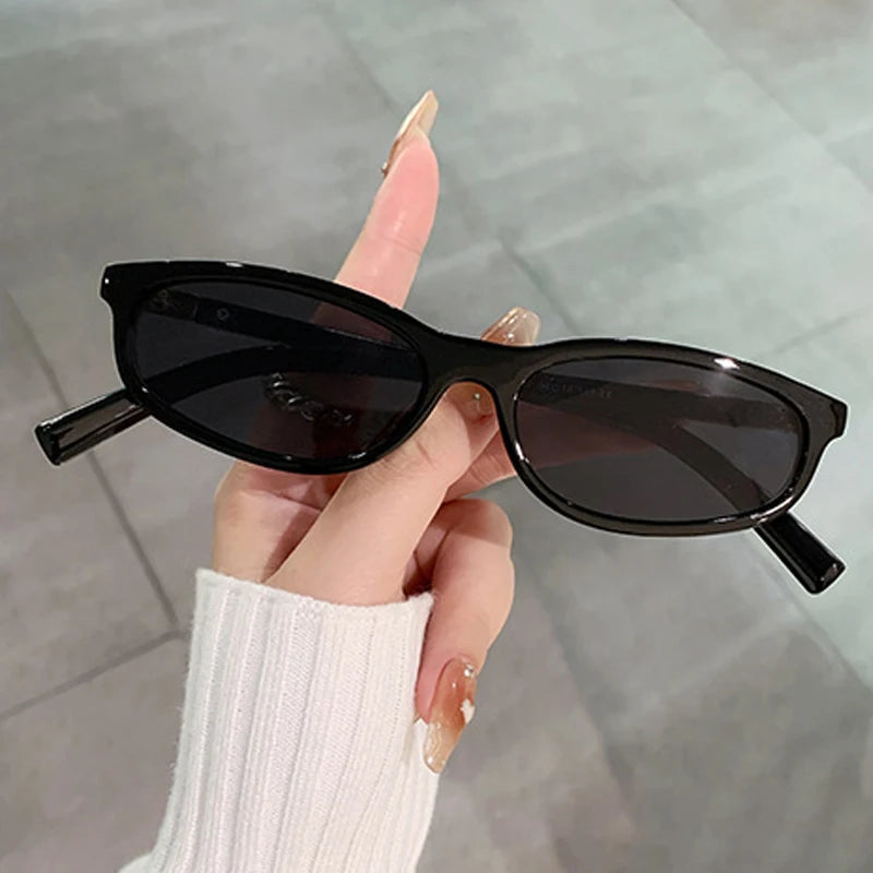 JNPCXI New Fashion Oval Sunglasses Women Retro Small Frame Sunglasses Luxury Brand Design Travel Sunglasses UV400