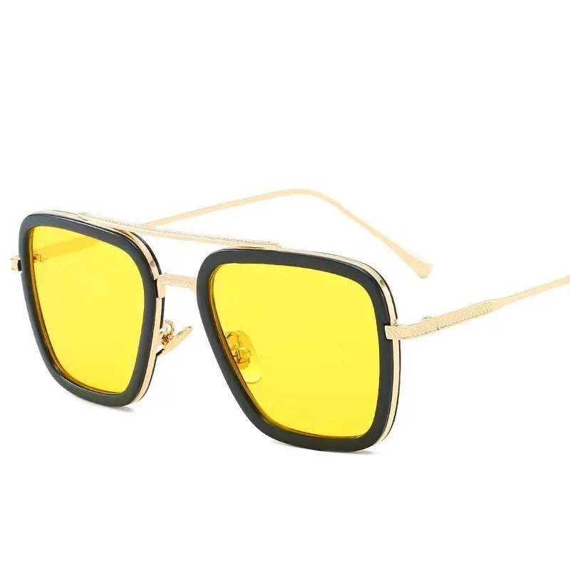 Retro Metal HD Polarized Punk Steampunk Sunglasses For Women Men,Vintage Sun Glasses