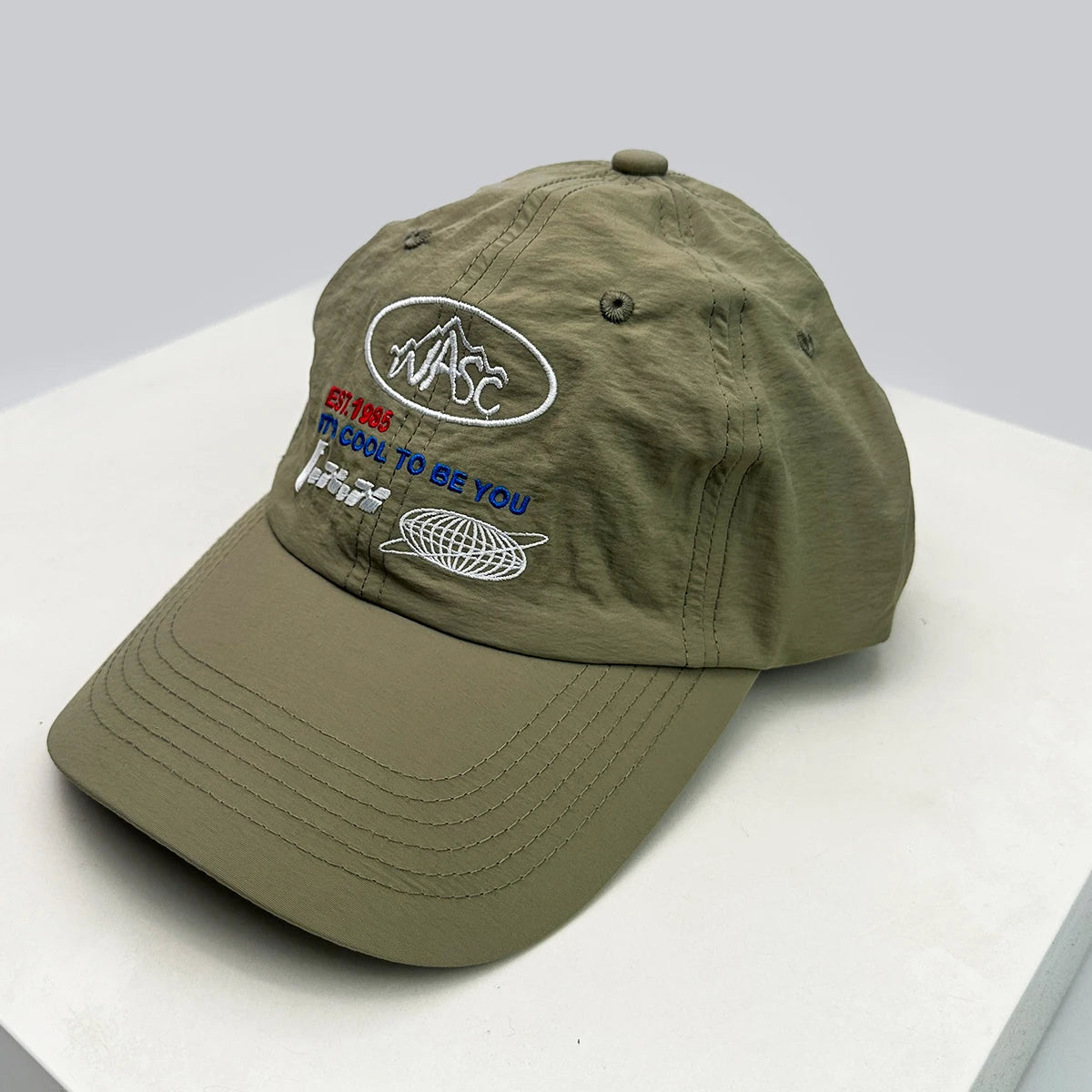New Unisex Quick Drying Letter Embroidery Baseball Hats Sunshade Color Block Breathable Outdoor Peaked Caps Versatile Personal