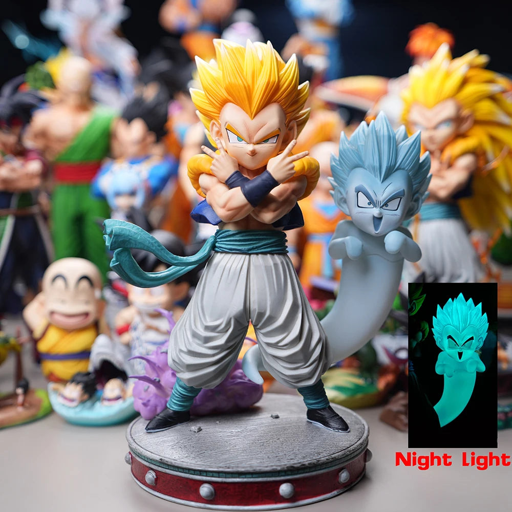 25cm/9.8in Anime Dragon Ball Z Figure Gotenk Figure Ghost Night Light PVC Figure
