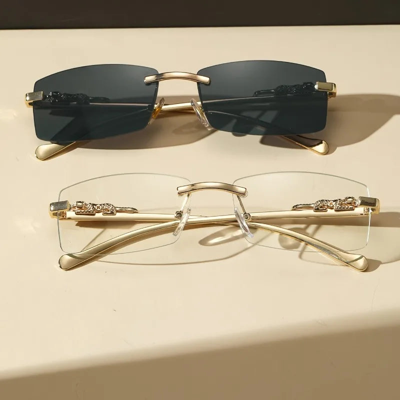 Two Pairs of Stylish Square Glasses for Men Suitable for Everyday Wear.
