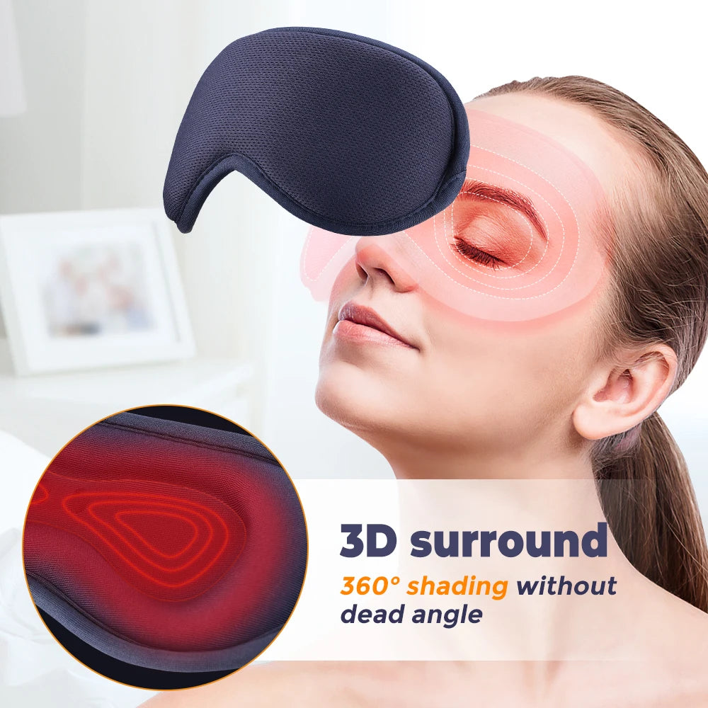 Heated Eye Mask,USB Eye Mask for Dry Eyes with Constant Heating Temperature, Warm Compress Heating Pad for Sleep Dark Circles