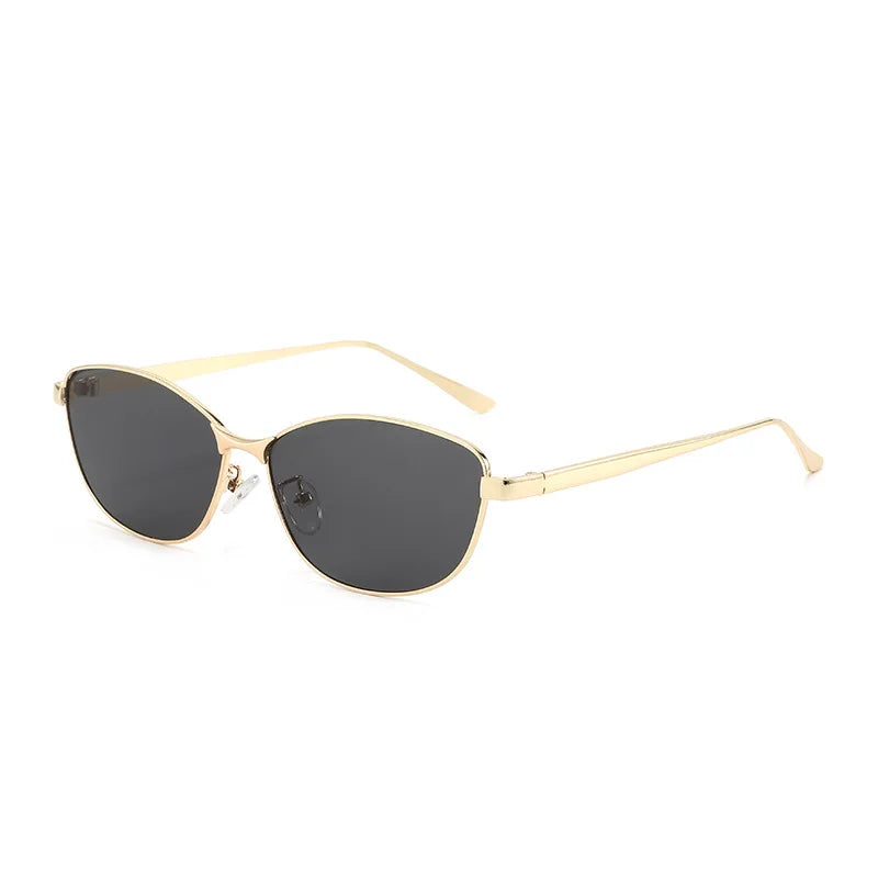 JNPCXI New Fashion Cat Eye Women Sunglasses Retro Trending Metal Blue Gradient Men Shades UV400 Sun Glasses