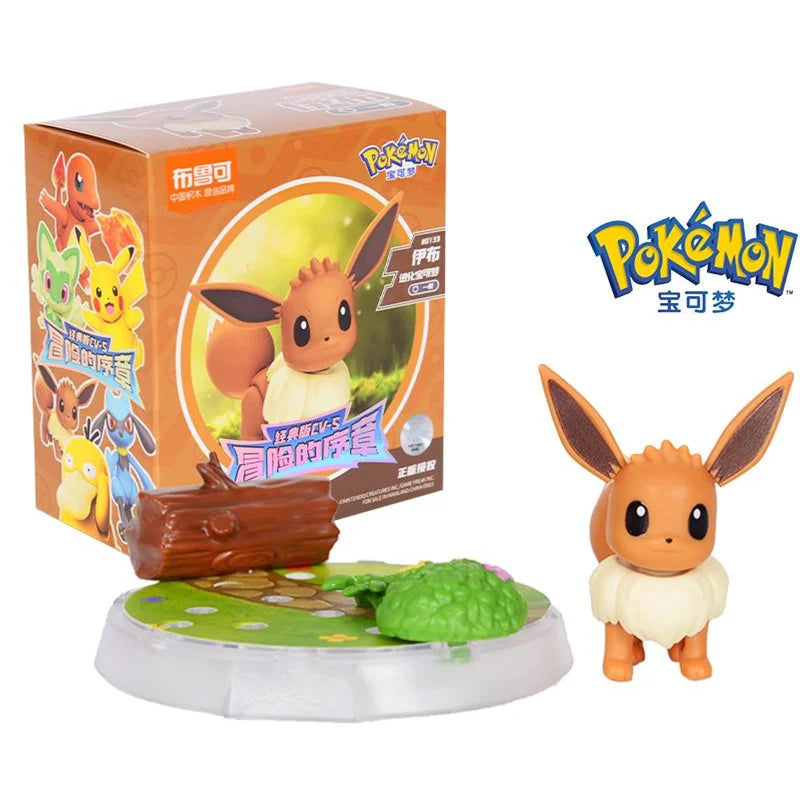 Original BLOKEE Pokemon Pikachu Bulbasaur Squirtle Charizard Eevee Action Figure
