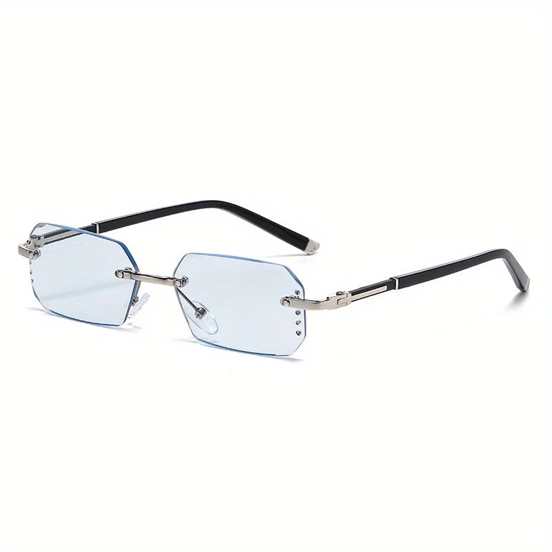 Fashion Frameless Reading Glasses with Precision Cut Lenses Made of Stainless Steel Material Suitable for Both Men and Women
