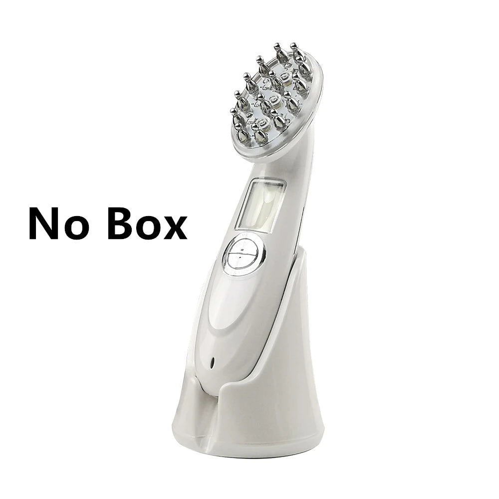 Electric Laser Hair Growth Comb Infrared EMS RF Vibration Massager Microcurrent Hair Care Hair Loss Treatment Hair Regrowth