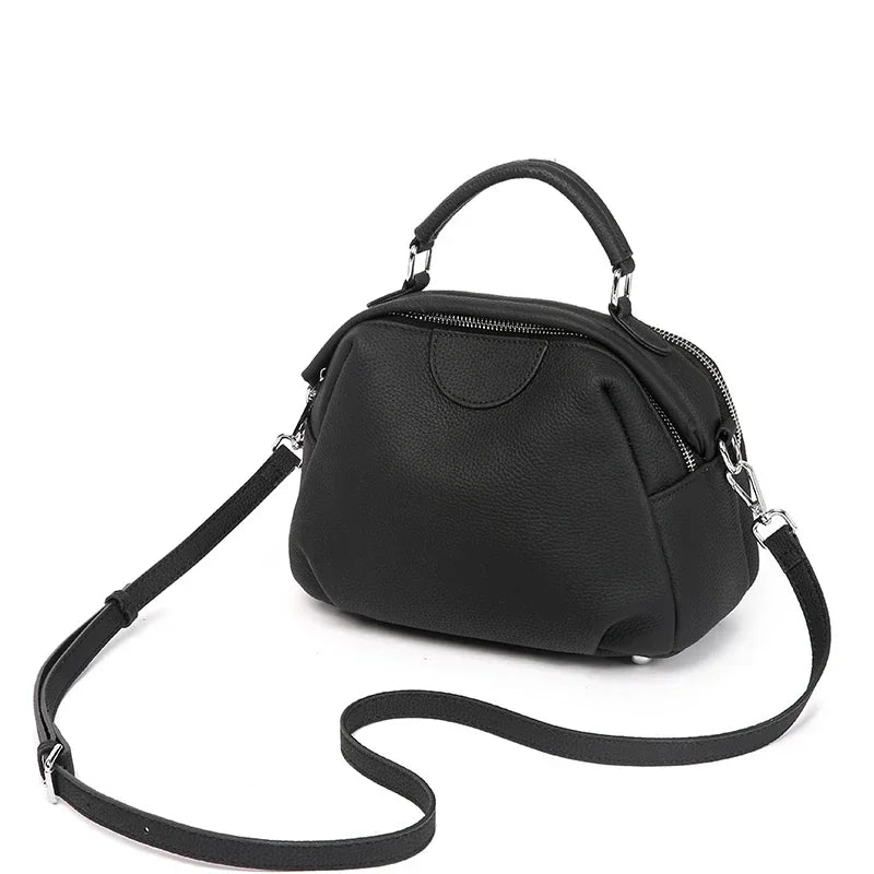 Women's Cow Leather Durable Crossbody Bag Female Cowhide Luxury Designer Shoulder Bags Ladies Casual Retro Travel Handbags Lady
