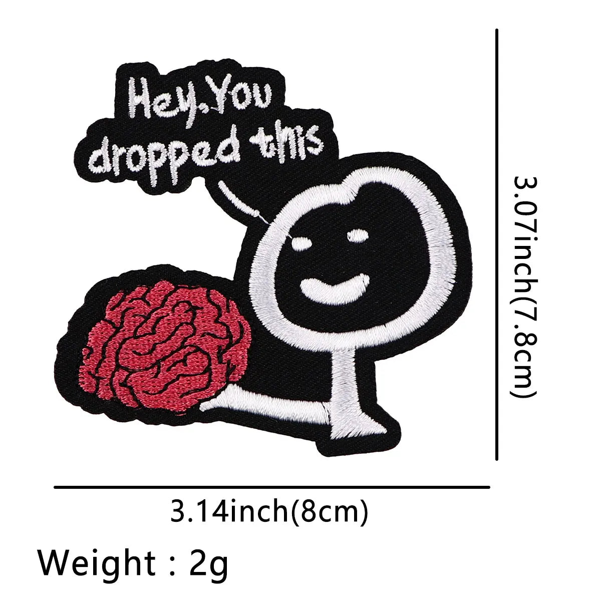 Caution Patch Funny Quotes Iron-On Patches For Clothing Stickers Snacks Embroidered Patches On Clothes DIY Clothes Stripes