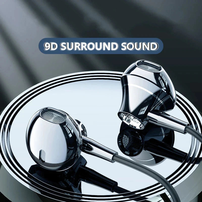 Wired Headphones Noise-cancelling Bass In-ear Movement 3.5mm With Microphone Original Typec Fitting For Xiaomi Huawei Samsung