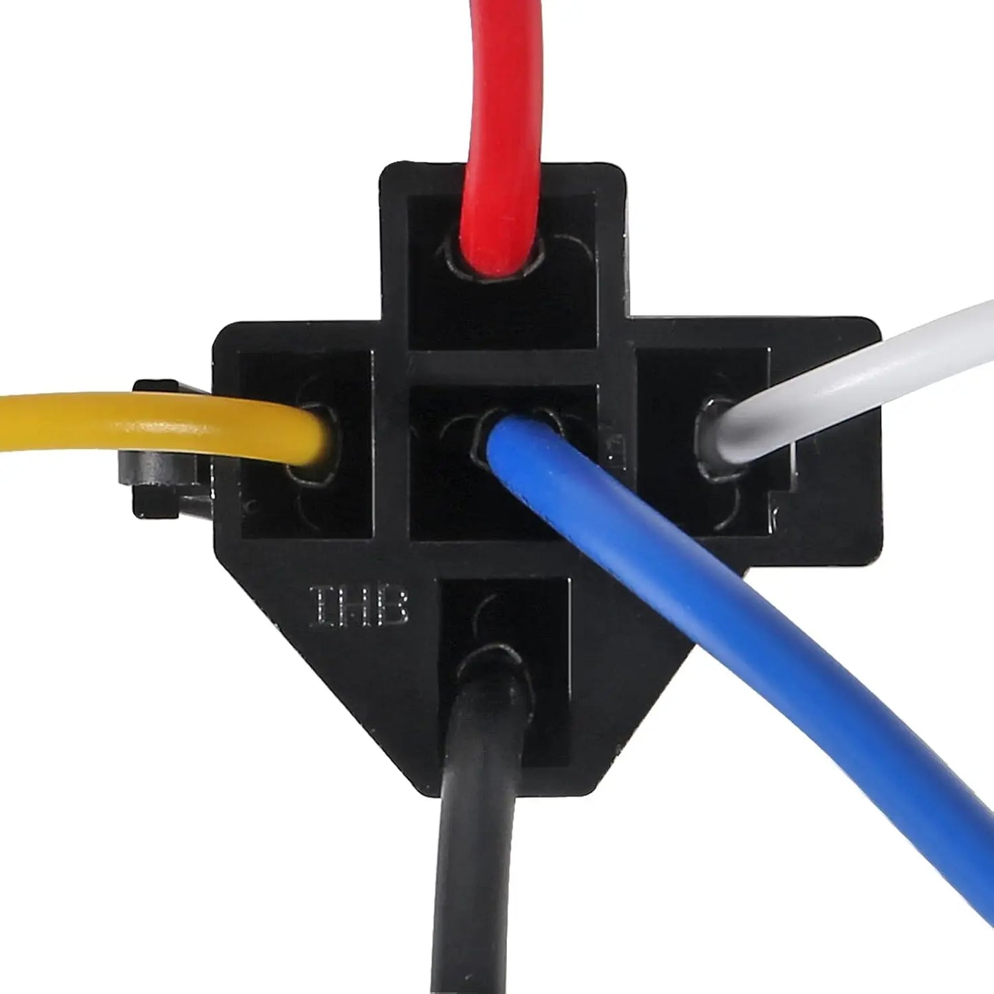 2pcs JD1914 Car Relay Harness 12V 40A 4 Pin SPDT 12AWG Harness Sockets with Built-in Diode for Automotive Truck Van Motorcycle
