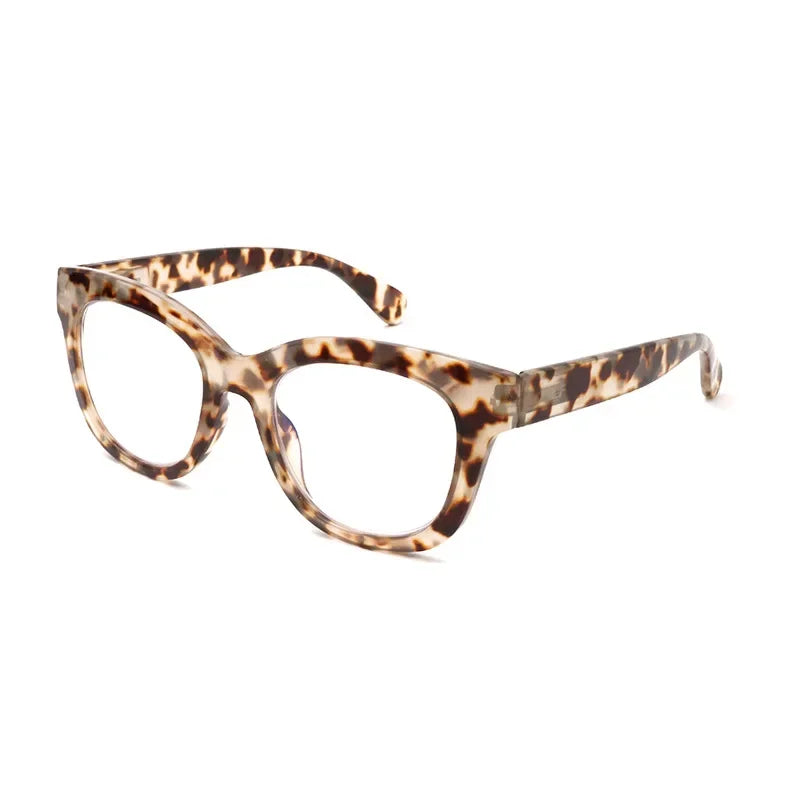 JNPCXI Fashion Cat Eye Spring Temples Women Glasses Frame Clear Anti-Blu-Ray Eyewear Retro Men Optical Frame Reading Glasses