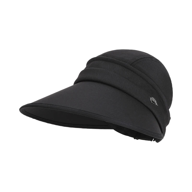 6176-New summer wide-brimmed sun-protective hat withdetachablebrimforeasyremoval. Convenient pop-up hat suitable for outdoor act