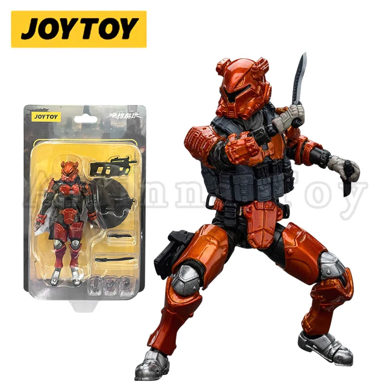 JOYTOY 1/18 3.75 Action Figures Military Armed Force Series Anime Red Suit Model