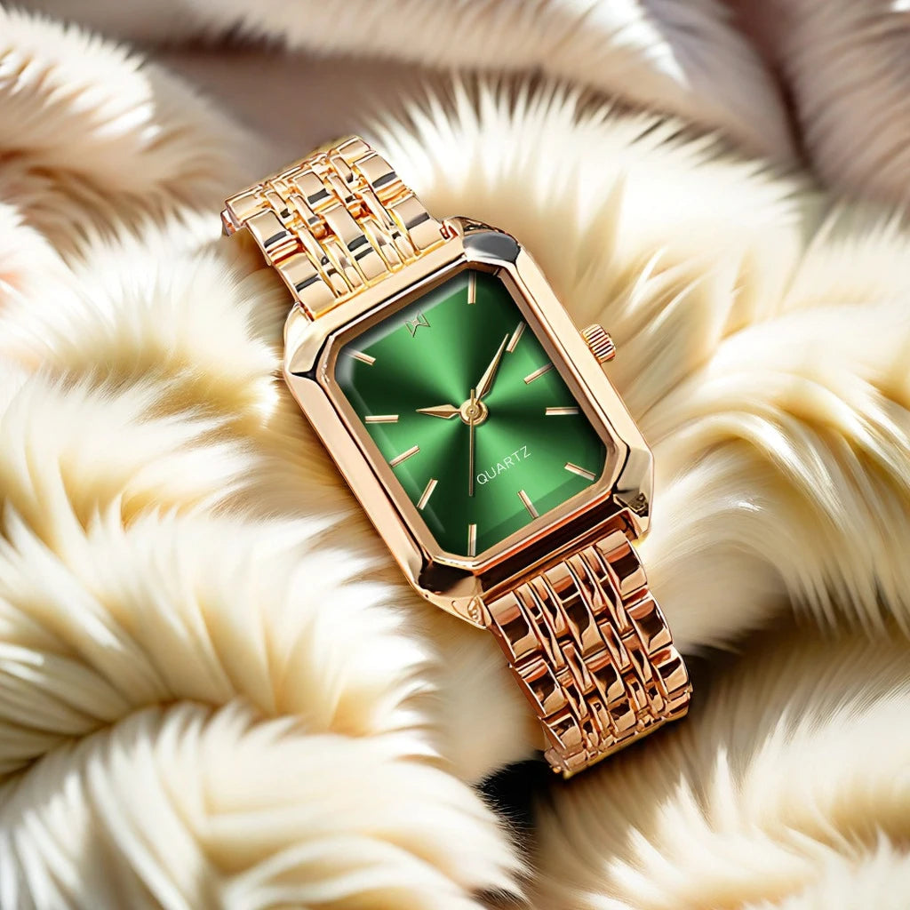 Fashion Women's Watches Gold Steel Strap Luxury Ladies Quartz Wristwatches Qualities Female Roman Scale Clock relógio feminino