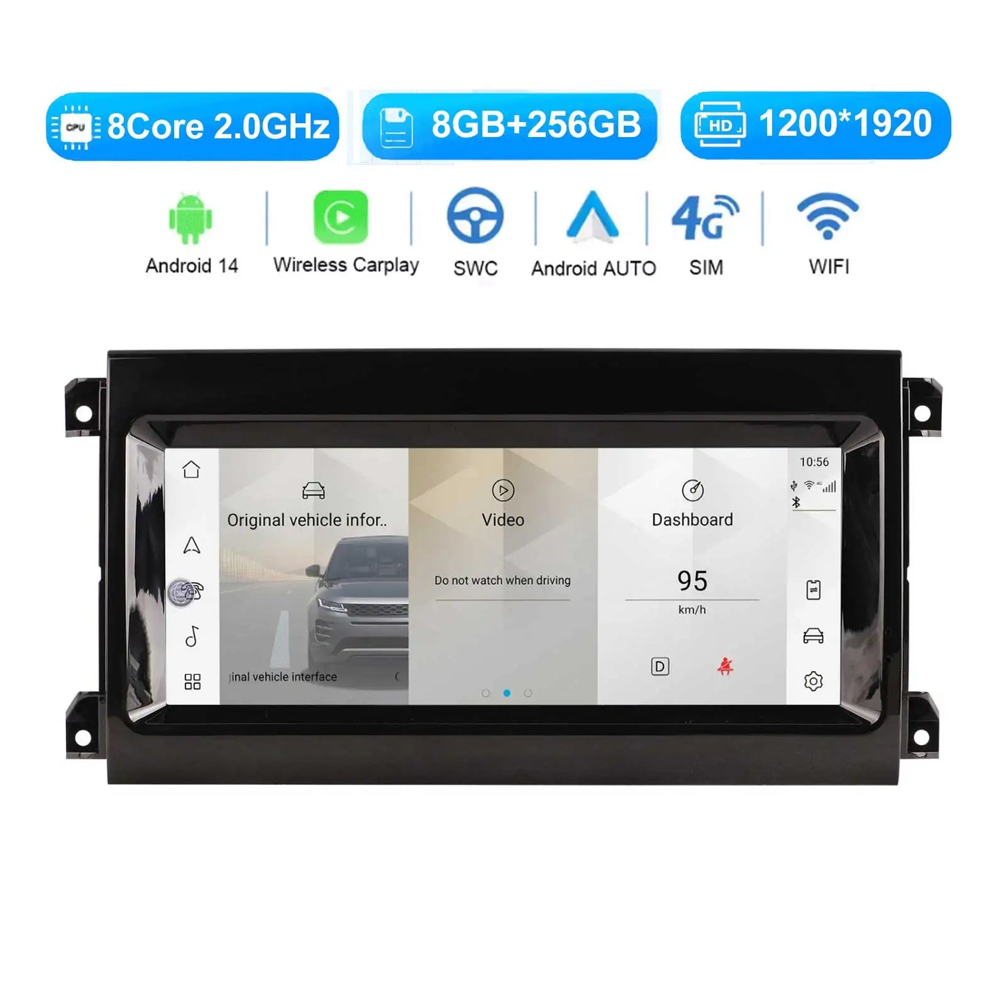 10.25” Android Car For Land Rover Discovery 5 2017-2021 Stereo Upgrade Touch Screen Wireless Carplay / Android Auto / GPS