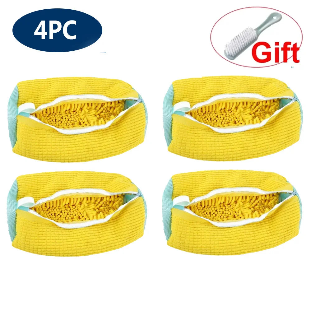 Shoe Washing Machine Bag Reusable Sneaker Cleaning Bag, Washer Mesh Laundry Bag