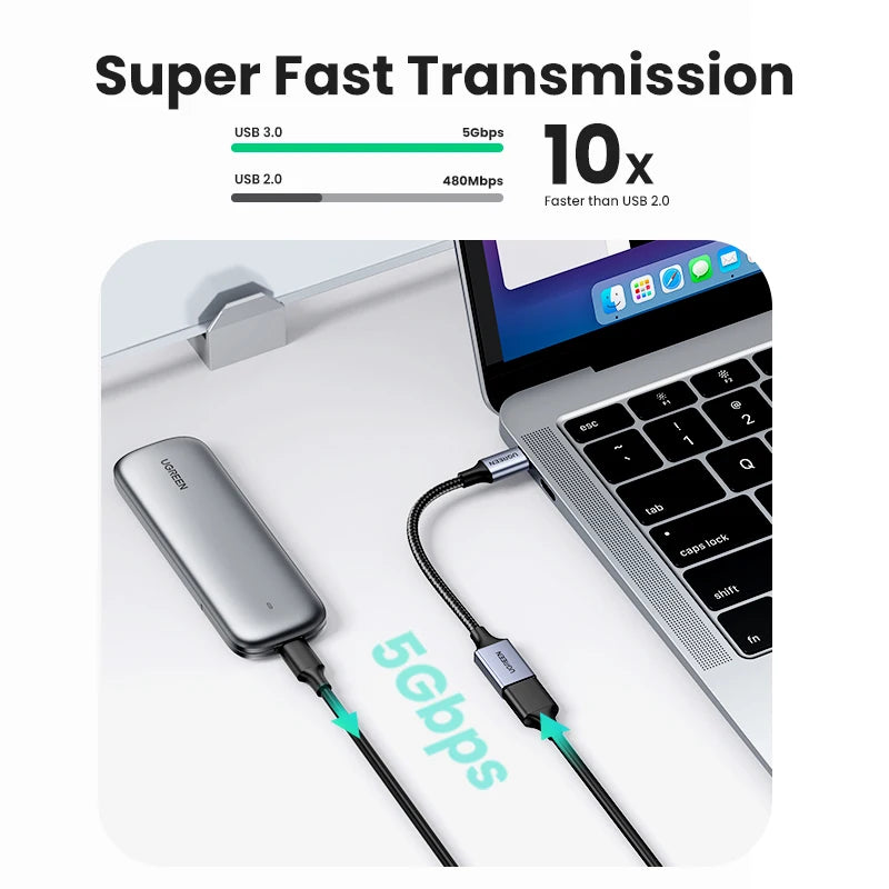 USB C to USB 3.0 OTG Adapter USB Type-C OTG Data Cable Connector Samsung Apple