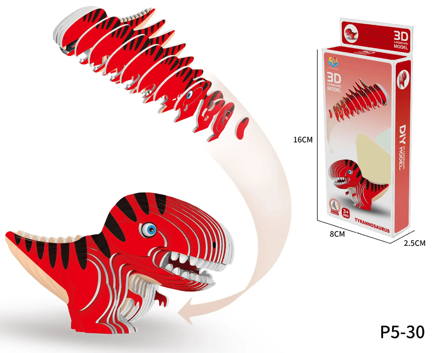 3D Animal Puzzle for Kids - DIY Dinosaur Ocean Safari Paper Crafts, Educational toy for Preschool Learning Activities