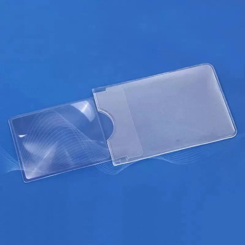 5/10PCS 3X Magnification Magnifier Credit Card Magnifier Fresnel LENS Pocket Credit Card Size Transparent Magnifying Glass