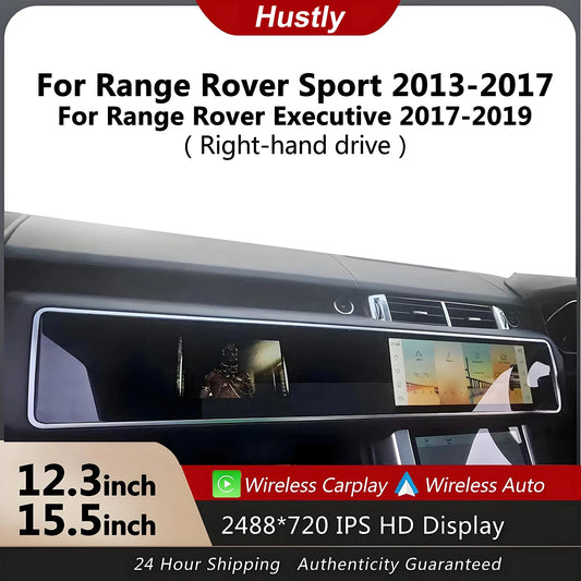 RHD dual-screen car multimedia player, suitable For Land Rover Range Rover Sport L494 (2013-2017) CarPlay car radio