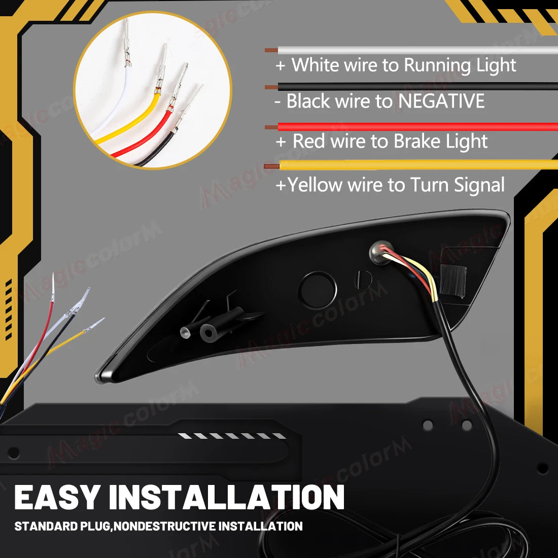 For Toyota Camry 2015 2016 LED Car Rear Bumper Reflector Lights Running Dynamic Flowing Turn Signal Brake Stop Warning Lamps 12V